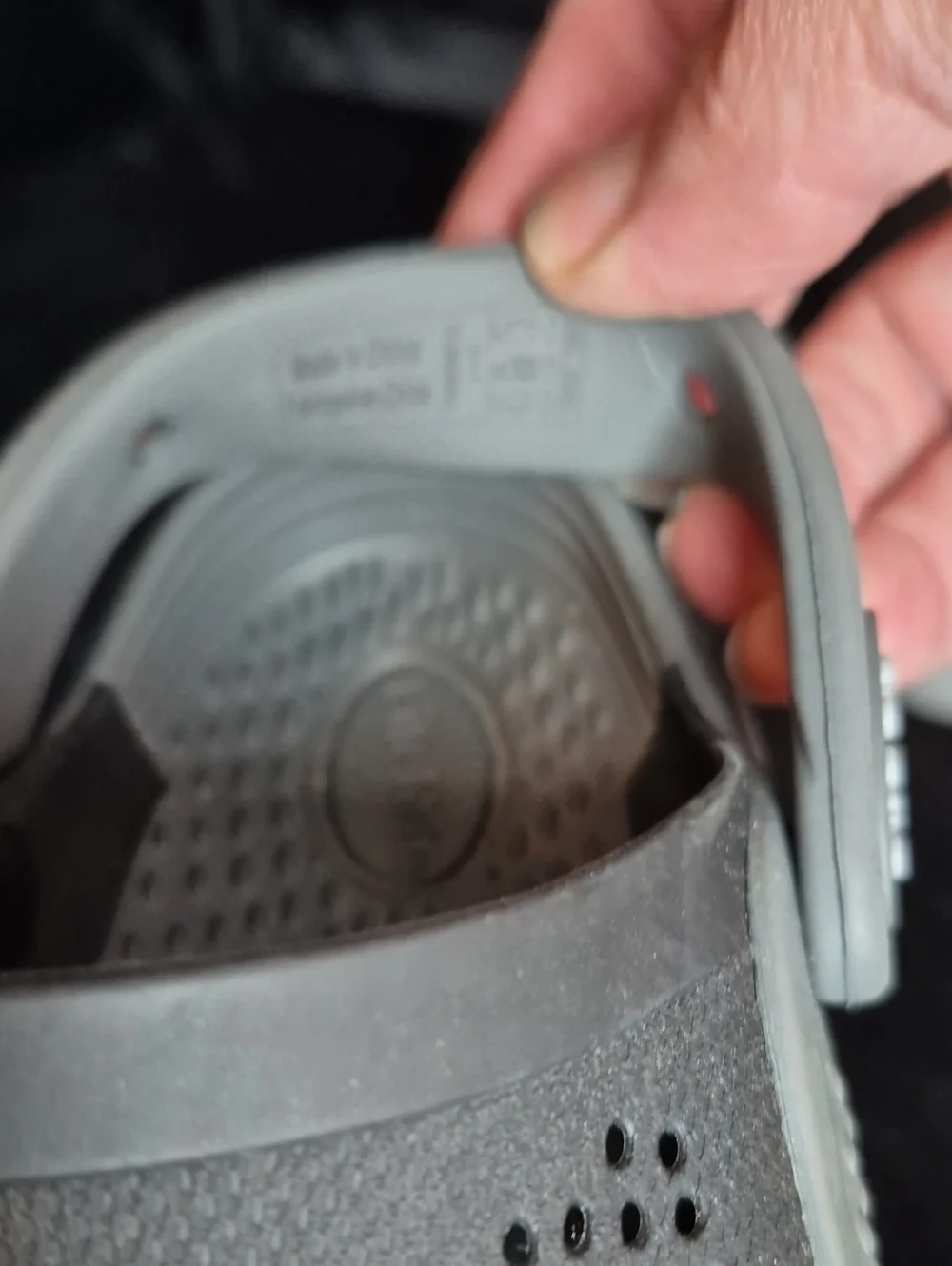 CROCS Toddler Size 10 Black and Grey LiteRide Shoe